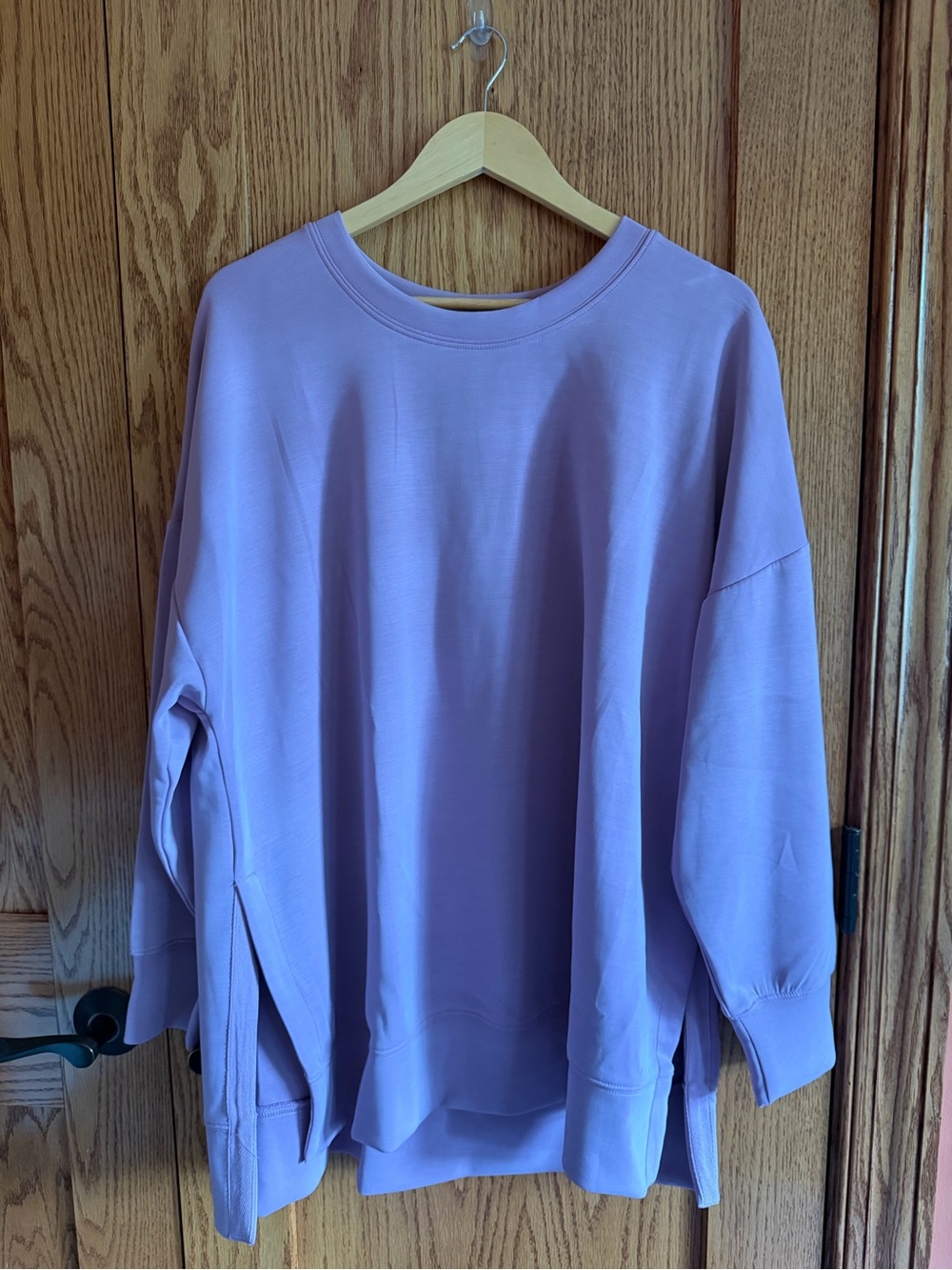 NWT, ARULA Lilac Oversized Crewneck Sweatshirt